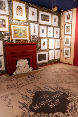 Seul, Güney Kore - 17 Mart 2024: MinaLima Seul Evi, Harry Potter filminin grafik tasarımcısı Minalima 'nın bir mağazası..