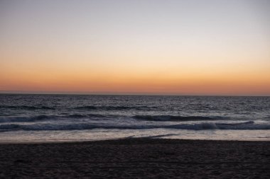 Perth, Avustralya 'daki Scarborough Sahili' nin gün batımı manzarası