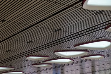 Changi Havaalanı Terminali 4, Singapur kamu alanı için petal şekilli tavan pencereleri ve modern tavan ışığı