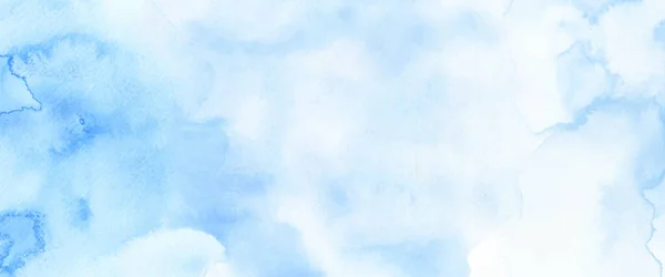 Абстрактная Голубая Акварель Фоне Художественный Вектор Пятна Используется Качестве Элемента — стоковый вектор