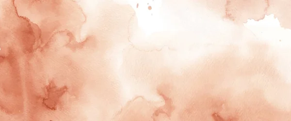 Абстрактная Оранжево Коричневая Акварель Фоне Художественный Вектор Пятна Используется Качестве — стоковый вектор