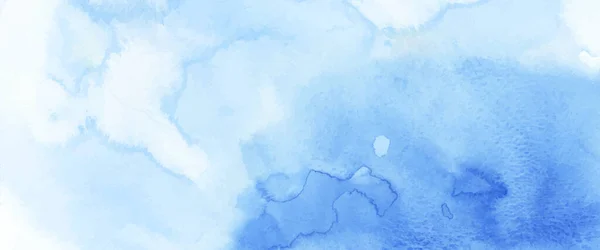 Acuarela Azul Claro Abstracto Para Fondo Vector Artístico Mancha Utiliza — Vector de stock
