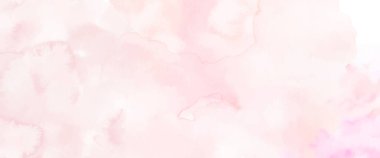 Arkaplan için soyut açık pembe suluboya. Leke sanatsal vektör başlık, broşür, poster, kart, kapak veya afişin dekoratif tasarımında bir element olarak kullanılır..