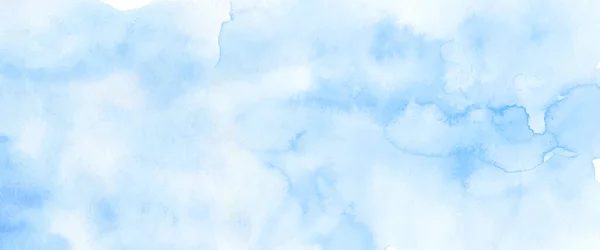 Astratto Acquerello Azzurro Sfondo Vettore Artistico Delle Macchie Viene Utilizzato — Vettoriale Stock