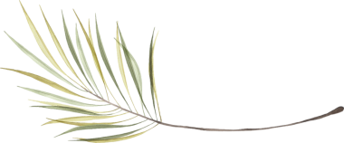 Suluboya Yeşil Yapraklar Dalları