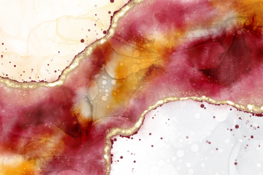 Soyut Akışkan Sanat ve Altın Parlatıcı