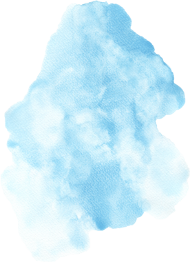 Mavi gökyüzü Suluboya Doku Elle boyanmış