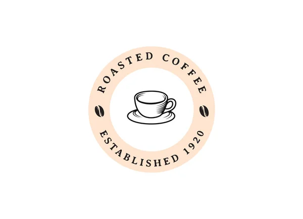 stock vector Retro coffee logo template design