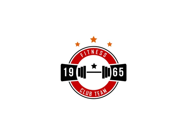 Modelo Design Logotipo Fitness Ginásio — Vetor de Stock