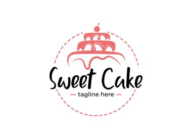 Tatlı Kek Logosu Kek Logosu Simgesi
