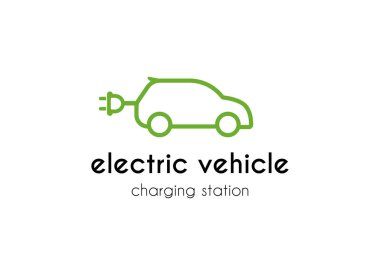 Elektrik yükleme istasyonu vektör simgesi