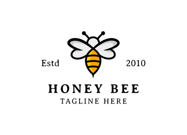 вектор логотипа пчелиных животных