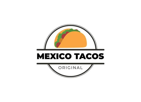 Ilustración Vectorial Diseño Logo Tacos Silueta Salchicha Perro Caliente Buena — Vector de stock