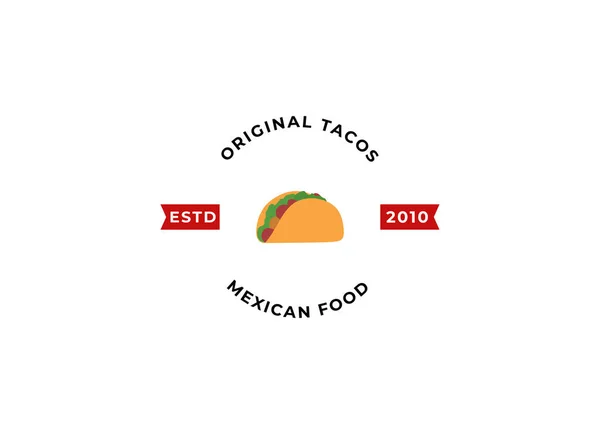 Ilustración Vectorial Diseño Logo Tacos Silueta Salchicha Perro Caliente Buena — Vector de stock