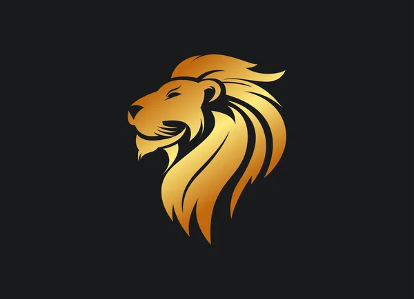 Symboly Královské Koruny Lva Elegantní Logo Zvířete Lea Premium Luxusní — Stockový vektor
