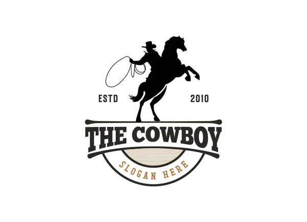 Klasik Cowboy Texas rodeo stili logo tasarımı