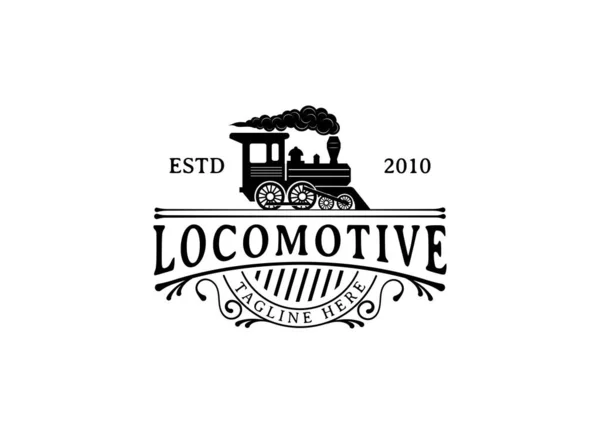 stock vector Train Locomotive Logo Design. Train Logo Design