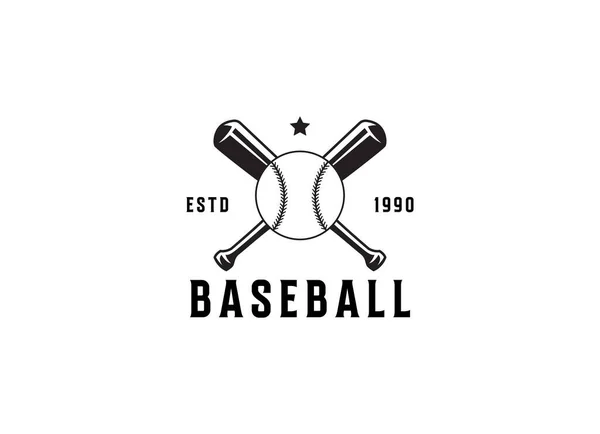 Diseño Del Logo Béisbol Béisbol Softbol Equipo Club Academia Campeonato — Archivo Imágenes Vectoriales