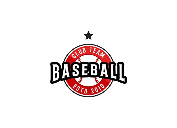 Design Des Baseball Logos Baseball Softball Team Club Academy Championship — Stockvektor