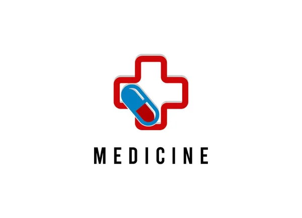 Progettazione Del Logo Della Medicina Design Logo Medico — Vettoriale Stock