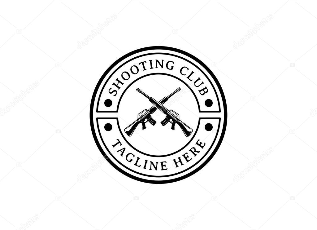 Creative Gun Logo Design. Gun Logo Template Ready to Use. Gun Vector