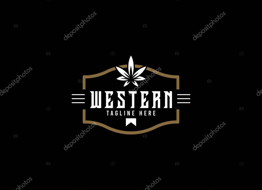 Vintage Country Emblem Typography for Western Bar Restaurant Logo design inspiration