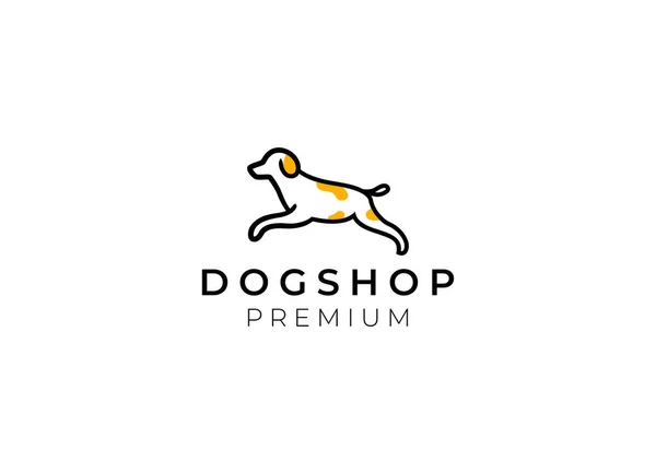 Cuidado Del Perro Diseño Del Logotipo Tienda Mascotas Plantilla Diseño — Archivo Imágenes Vectoriales