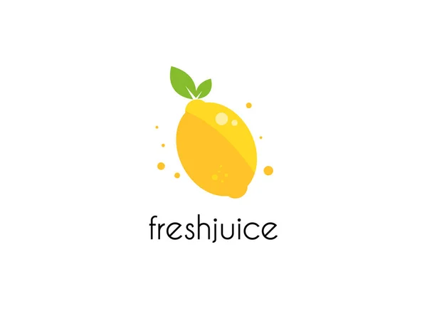 Juice Fresh Fruit Banner Orange Lemon Healthy Juice Design Template — Stock Vector