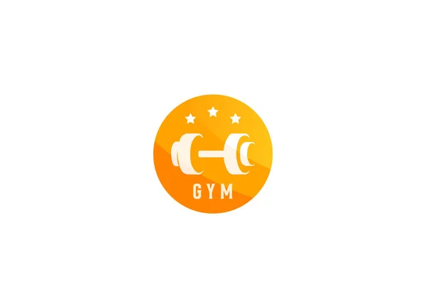 Fitness Spor Salonu Logosu Tasarımı — Stok Vektör