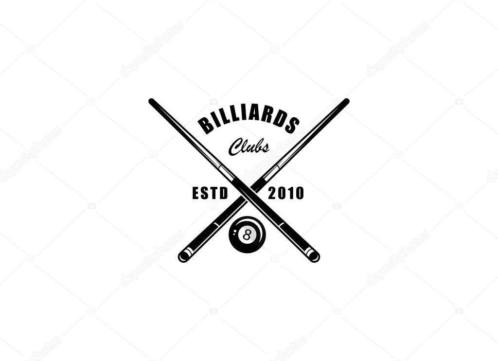 Billiard club Logo Template Design
