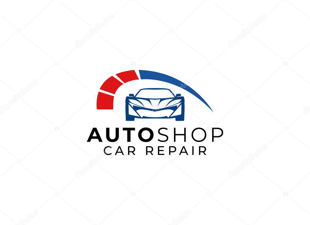 Automotive car shop, garage, dealer logo design.