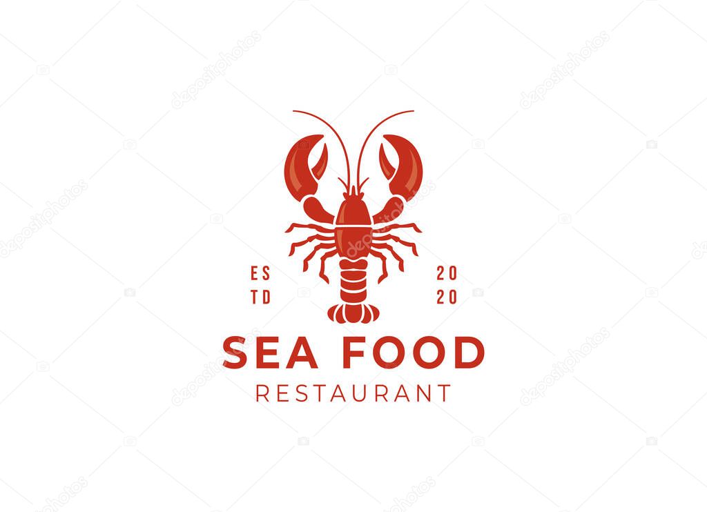 Crayfish Prawn Shrimp Lobster Claw Seafood Logo Design Inspiration