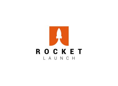 Kalkış Roket Jet Jet Uzay Modern logo kelimesi logoyu tasarlıyor