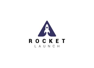 Kalkış Roket Jet Jet Uzay Modern logo kelimesi logoyu tasarlıyor