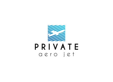 Sky aviation private jet logo design. Minimalist airplane logo for aviation company clipart