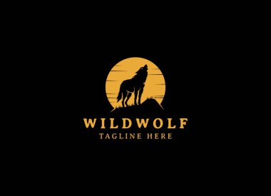 Vahşi Kurt Logosu Tasarımı. Kurt logosu tasarımı silueti