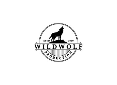 Vahşi Kurt Logosu Tasarımı. Kurt logosu tasarımı silueti