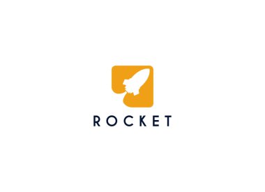  Kalkış Roket Jet Jet Uzay Modern logo kelimesi logoyu tasarlıyor