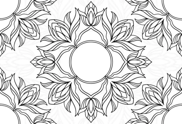 Mandala Dekorativní Prvek Dekorativní Design Ornament Kresba Zblízka Pozadí Pohlednice — Stockový vektor