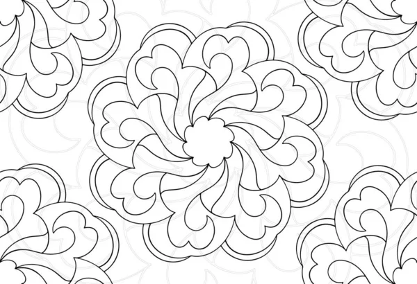 mandala dekoratif elementler dekoratif kompozisyon süslemesi freehand çizim deseni