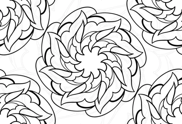 Mandala Elemento Decorativo Ornamental Composición Ornamento Dibujo Mano Alzada Diseño — Vector de stock