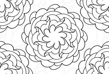 mandala dekoratif unsur dekoratif kompozisyon süslemesi el yazısıyla baskı çizimi çizgi çizimi kartpostal arkaplan tasarımı ana hatları