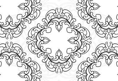 mandala dekoratif unsur dekoratif süsleme serbest yazım desen çizim çizim çizimi kartpostal arkaplan tasarımı ana hatlı dekorasyon