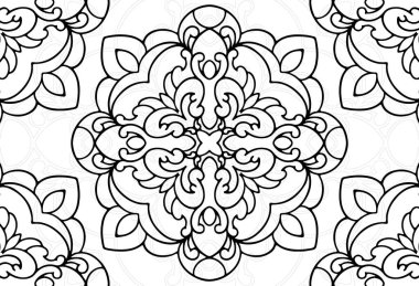 mandala dekoratif unsur dekoratif süsleme serbest yazım desen çizim çizim çizimi kartpostal arkaplan tasarımı ana hatlı dekorasyon