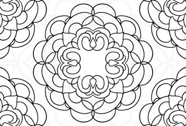 mandala dekoratif unsur dekoratif süsleme el yazısıyla desenli baskı çizimi kartpostal tasarımı arka plan madalyonu tasarımı gotik stil tasarımı