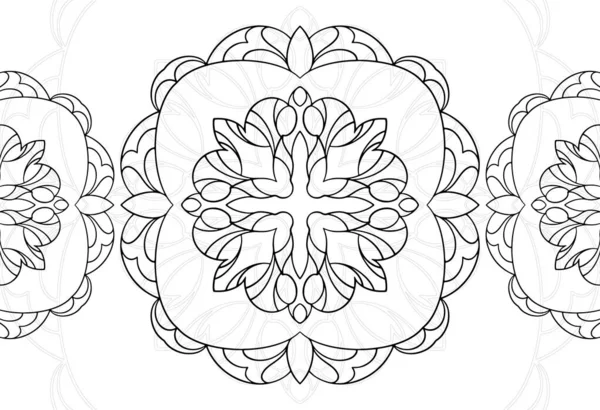 Mandala Elemento Decorativo Ornamento Composição Ornamento Mão Livre Desenho Padrão — Vetor de Stock
