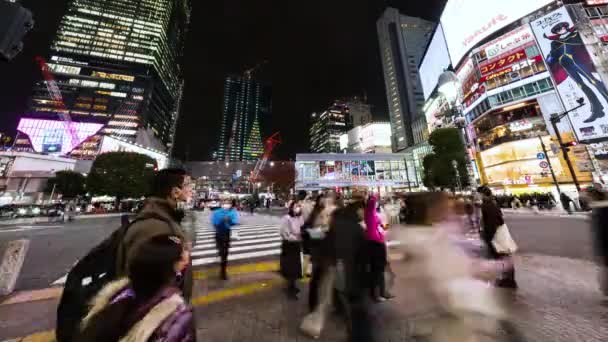 Tokyo Japan Nov 2022 Time Lapse Car Traffic Transportation Crowd — 비디오