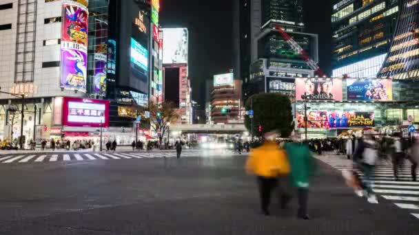 Tokyo Japan Nov 2022 Time Lapse Car Traffic Transportation Crowd — Video