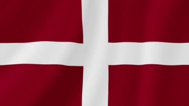 Como Sallanan Bayrak. Gerçekçi Bayrak Animasyonu. Kusursuz Döngü Arkaplanı.