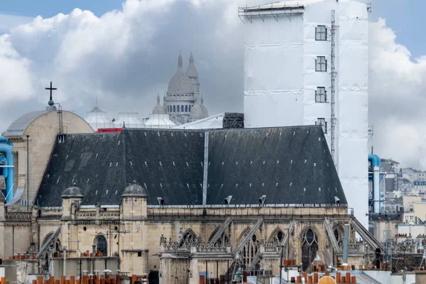 Maja 2023 Paryż Francja Widok Dach Paryża Przygotowuje Się Igrzysk — Zdjęcie stockowe